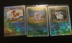 Legendary Collection Reverse Holo Lot 3 Pokemon Pidgeotto, + 2 Nidoran 82 83/110 - Image 1