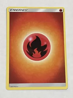 2017 Pokemon TCG SM Base Set # - Fire Energy (2017 Unnumbered) - Image 1