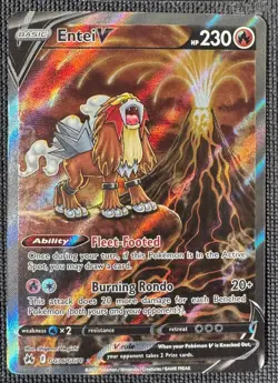 ENTEI V GG36/GG70 HOLO RARE V CROWN ZENITH GALARIAN GALLERY POKEMON NM - Image 1