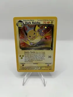 Pokemon TCG Dark Raichu Holo 83/82 Team Rocket Secret Rare Vintage WOTC – NM - Image 1