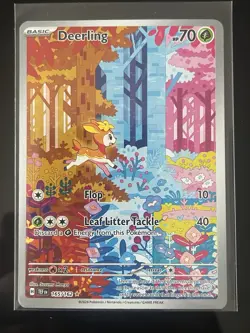 Pokemon Deerling SV05 Temporal Forces Illustration Rare Holo 165/162 70 HP - Image 1