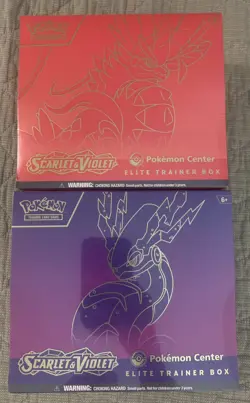 Pokemon Center Elite Trainer Box Set Scarlet Violet ETB Koraidon Miraidon - Image 1