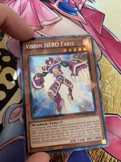 (RA01) Vision HERO Faris 1st Ed Prismatic Collector's Rare RA01-EN004 Yu-Gi-Oh! - Image 2