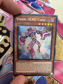 (RA01) Vision HERO Faris 1st Ed Prismatic Collector's Rare RA01-EN004 Yu-Gi-Oh! - Image 3