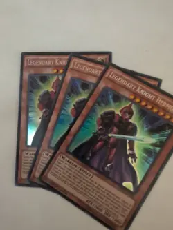 Yugioh 3X Legendary Knight Hermos DRL2-EN008 Secret Rare 1st Ed NM - Image 1
