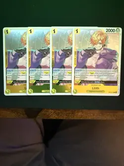 Lilith Rare (R) OP13-113 Carrying On His Will English Foil Set Of 4 - Image 1