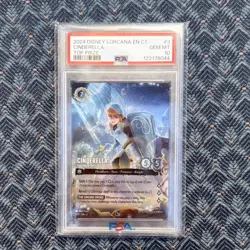 Disney Lorcana Cinderella - Stouthearted Top Prize Foil PSA 10 #3 2024 - Image 3