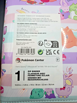 We’re Goomy Zip Binder 9 Pocket 360 Cards (Pokemon Center Exclusive) NEW SEALED - Image 2