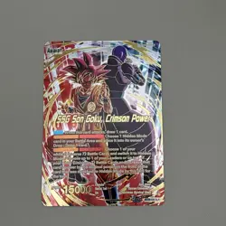 SSG Son Goku, Crimson Power Holo Foil SLR Dragon ball super card game - Image 3