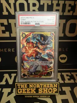 OP07-118 Sabo SEC One Piece TCG English Card PSA 10 - Image 1