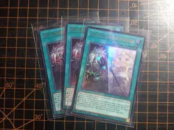 yugioh cards 3x the fallen & the virtuous ultra rare - Image 1