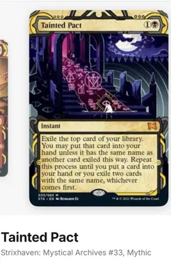 1x Tainted Pact Mtg Mythic Strixhaven Mystical Archives # 33/41 - Image 1