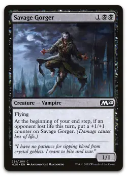 Savage Gorger #291 (NM) Core Set 2020 M20 Magic MTG - Image 1