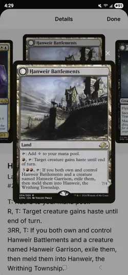 Mtg Hanweir Battlements Russian Eldritch Moon Regular # 204 - Image 3