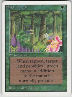 Magic the Gathering TCG Wild Growth C Unlimited Edition - Image 1