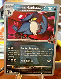Pokemon Card - Team Rocket's Honchkrow 127/217- Ascened Heroes- Reverse Holo R - Image 3