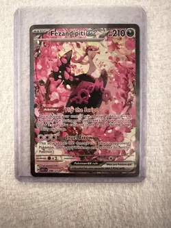 Pokemon Fezandipiti EX 288/217 Full Art Holo ASC 210 HP 100 Attack Rare - Image 3