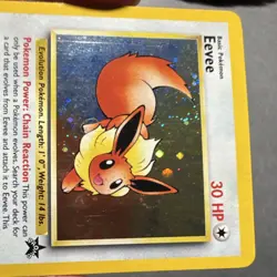 Pokemon Eevee 11/53 WOTC Promo Holo Basic HP30 English Pokemon TCG Card Stock - Image 2