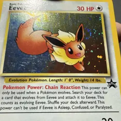 Pokemon Eevee 11/53 WOTC Promo Holo Basic HP30 English Pokemon TCG Card Stock - Image 3