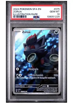 Pokemon Zorua Illustration Rare Holo Sv: Shrouded Fable 075/064 Basic EN PSA 10 - Image 3