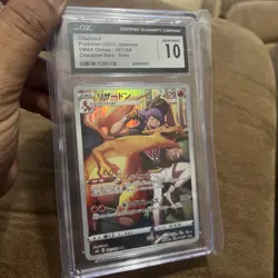 CGC PERFECT 10 2021 Pokemon Jpn.Swsh Vmax Climax Full Art/Charizard 187/184 - Image 3