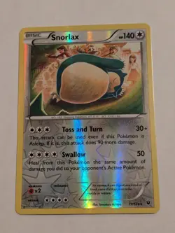 Snorlax 77/124 XY - Fates Collide Pokemon TCG VLP Reverse Holo (#2) - Image 1
