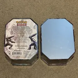 2008 Pokemon TCG Diamond & Pearl Collectors Tin - DIALGA & PALKIA LV. X - EMPTY - Image 2