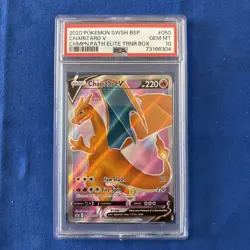 PSA 10 Charizard V SWSH050 Champion's Path Elite Trainer Box Promo POKEMON - Image 1