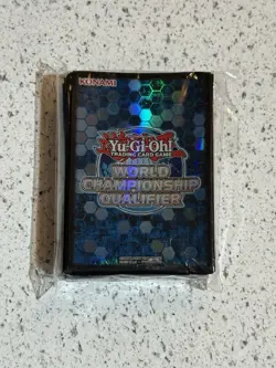 NEW Official Konami Yu-Gi-Oh 2019 World Championship Qualifier WCQ Card Sleeves - Image 1