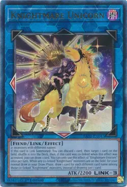 Knightmare Unicorn ALT ART - RA01-EN043 - Ultimate Rare - Yugioh - Image 1