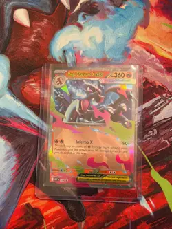 Pokemon Mega Charizard X EX Stage 2 Holo Card 360 HP promo card # 29 - Image 2
