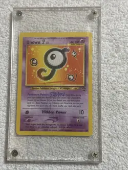 Vintage Pokemon Card Wizards of the coast Black Star Promo: Unown (J) 38/53 - Image 1