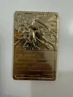 1999 NINTENDO CHARIZARD LIMITED EDITION 23K GOLD PLATED TRADING CARD Collectors - Image 2