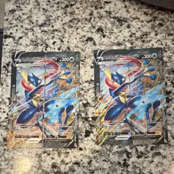 Pokemon TCG Greninja V Sword & Shield Holo English Card Lot (8 Cards) - Image 1
