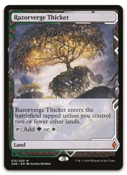 Razorverge Thicket #15 (NM) Zendikar Rising Expeditions ZNE Magic MTG - Image 1