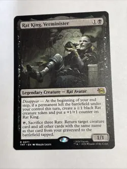 MTG Rat King, Verminister Teenage Mutant Ninja Turtles #71 Rare - Image 1