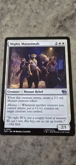 Mighty Mutanimals Teenage Mutant Ninja Turtles Regular Creature Uncommon MTG NM - Image 1