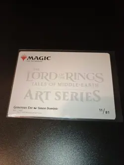 MTG: The Lord of the Rings Art Series 11/81 Generous Ent #11 - Image 2