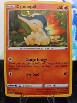 Cyndaquil SWSH221 - Pokemon TCG - Black Star Promo - Cosmos Holo - NM -FREESHIP - Image 1