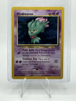 Pokemon TCG 2001 Black Star Promo Misdreavus #39 WOTC, Near Mint Condition - Image 1