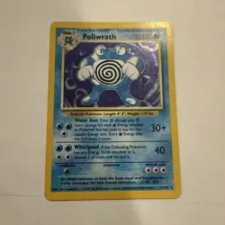1999 Pokemon Base Set Poliwrath Holo – Vintage WOTC –13/102 –Authentic–READ - Image 1