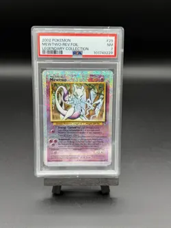 PSA 7 Pokemon Mewtwo Legendary Collection Reverse Holo #29 Near Mint WOTC - Image 1