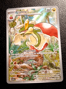 Pokemon TCG, Flapple 210/191 Illustration Rare Holo SV: Surging Sparks, NM - Image 1