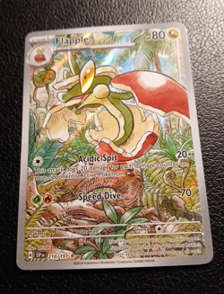 Pokemon TCG, Flapple 210/191 Illustration Rare Holo SV: Surging Sparks, NM - Image 3