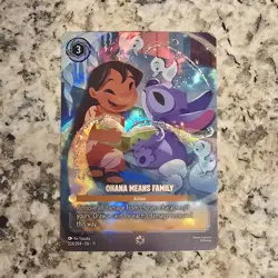 Lorcana Ohana Means Family Winterspell Enchanted Holofoil Card - Image 1