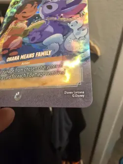 Lorcana Ohana Means Family Winterspell Enchanted Holofoil Card - Image 4