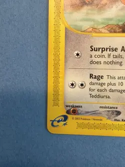 Skyridge Teddiursa 109/144 Pokemon Card Vintage NM+/MT NP - Image 5