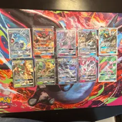 Pokemon Sun & Moon GX Holo Card Lot 10 Cards Gyarados Mewtwo Leafeon - Image 1