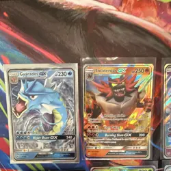 Pokemon Sun & Moon GX Holo Card Lot 10 Cards Gyarados Mewtwo Leafeon - Image 2