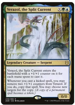 NM Verazol, the Split Current, MTG, Zendikar Rising, Magic the Gathering, 239 - Image 1